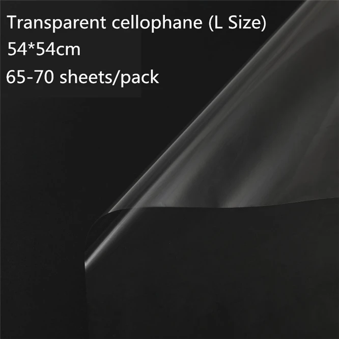 1 pack 70pcs Star Decorative Craft DIY Flower Wrapping Paper Transparent Cellophane Packing Bag Candy Gift Bags Bouquet flower | Дом и сад