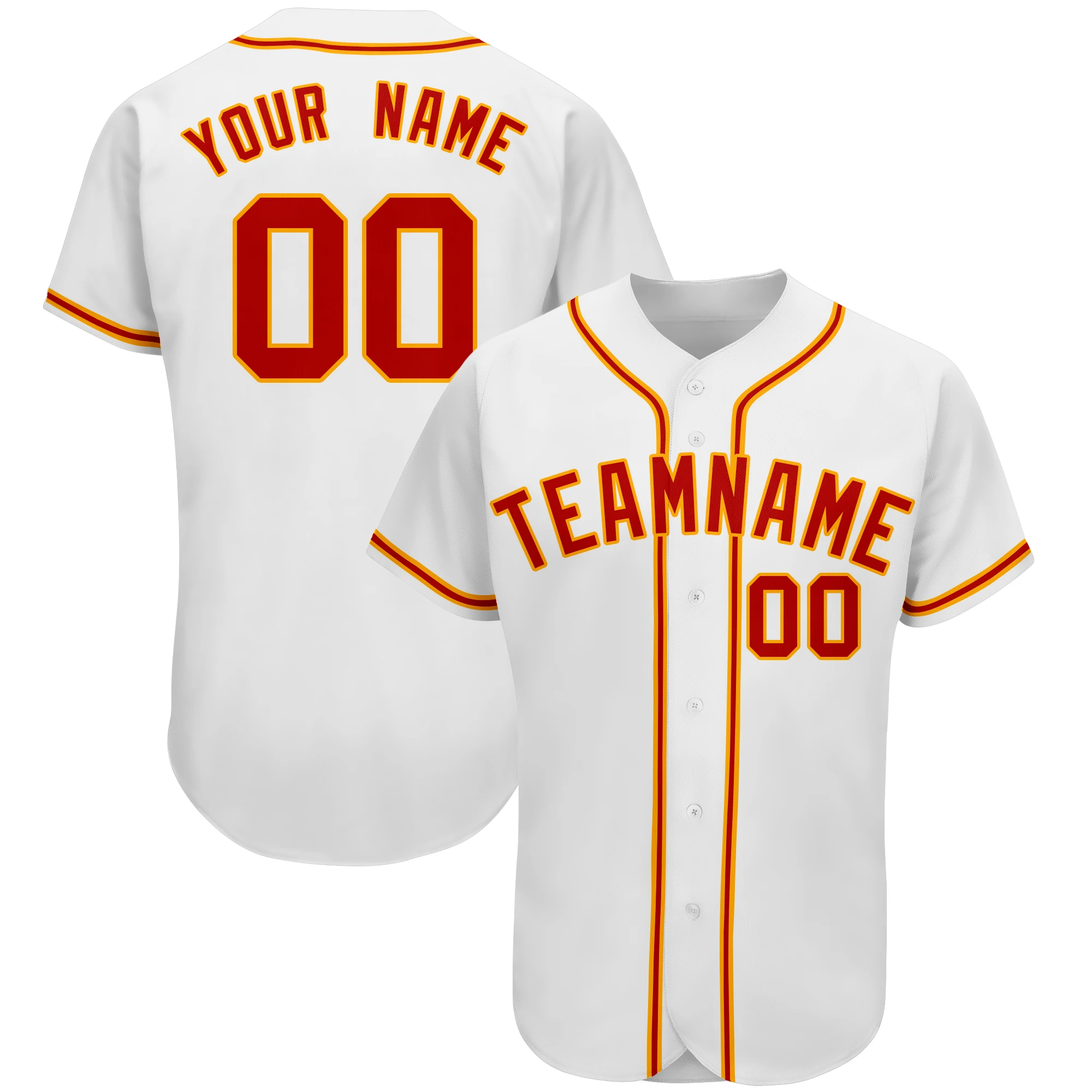 Custom Baseball Team Jersey Mesh Button Down Personalized Softball Shirt Printed Name&Number for Men/Women/Youth