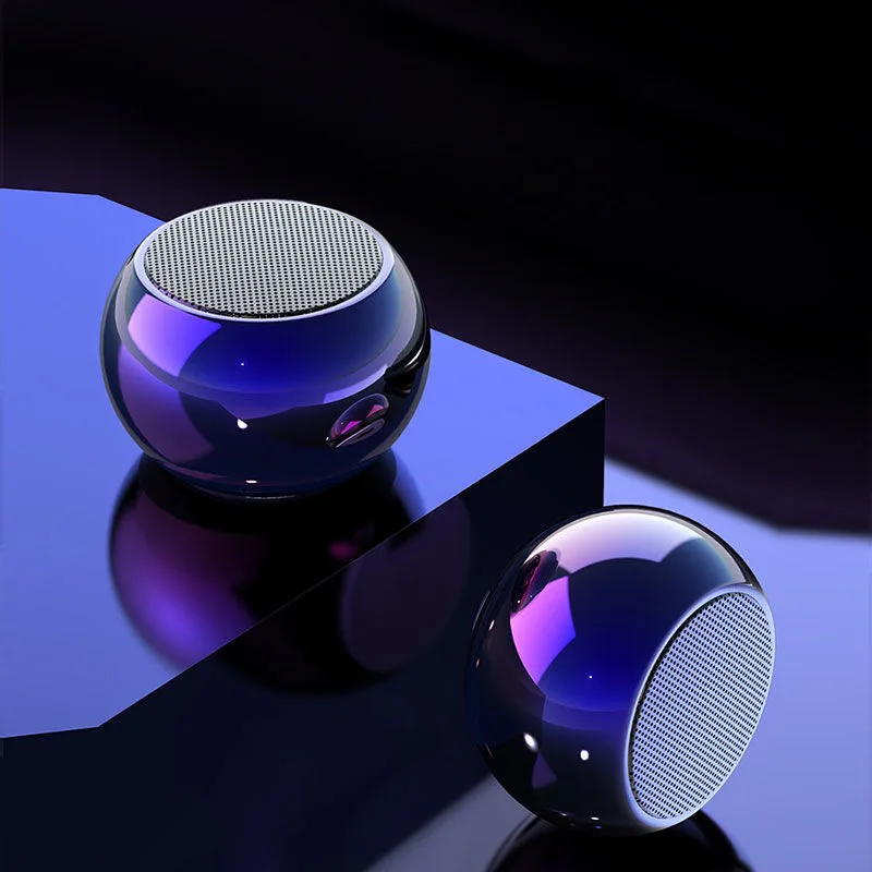 Беспроводной Bluetooth динамик TWS цветной мини сабвуфер M3 маленькая стальная пушка