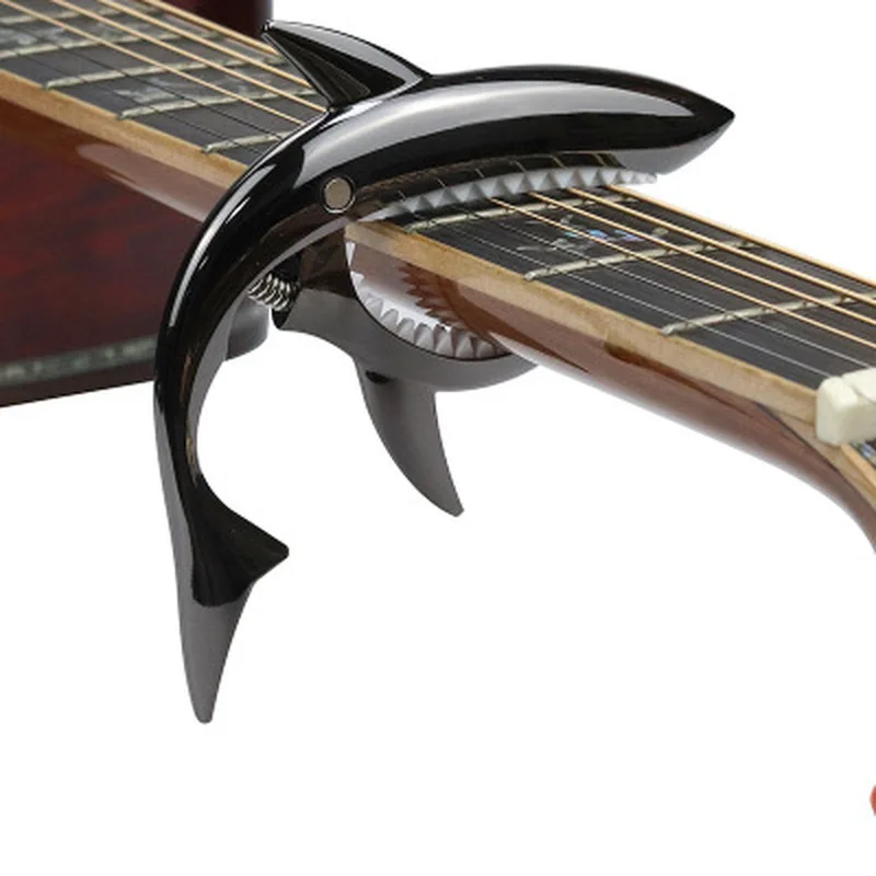 shark gitarre capo zink legierung universal quick change clamp für akustische klassische elektrische guitarra musical instrument zubehör fre