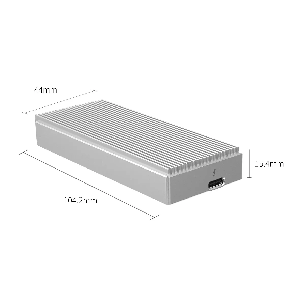 ORICO Thunderbolt 3 40 Гбит/с NVME M.2 SSD корпус 2 ТБ Алюминиевый USB C с 40 Гбит/с Thunderbolt 3 C до C кабель для настольного ноутбука