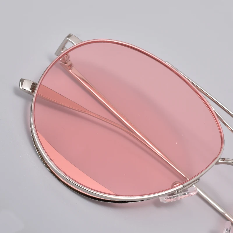 

Odd Odd Classic fashion Luxury brand design sunglasses stainless steel Pink pilot glasses women with Original packaging