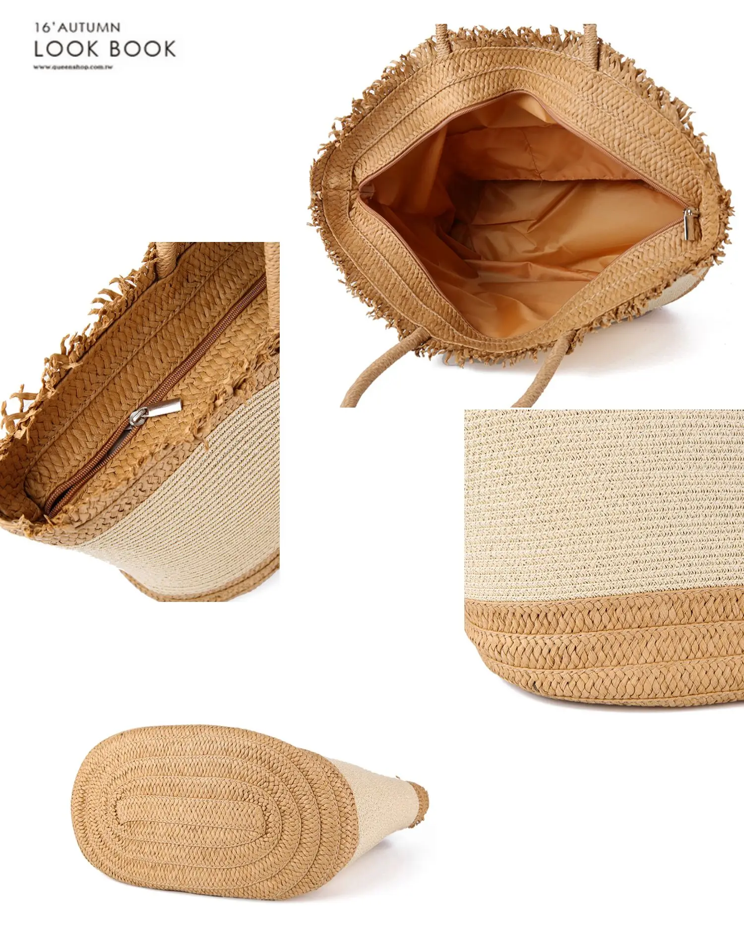 

Summer new style Harajuku pastoral style paper woven straw woven bag travel holiday leisure bag hat cover women's shoulder bag