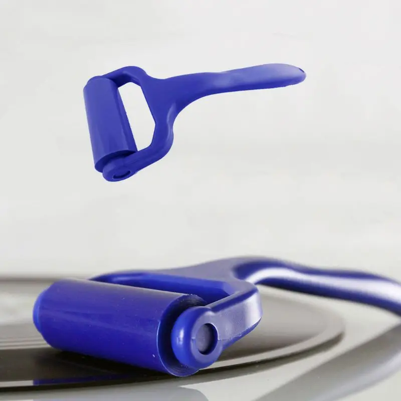 

Blue Reusable Vinyl Record Cleaner Anti-Static Silicone Easy Cleaning Roller LP Clean Device Tools Accessories