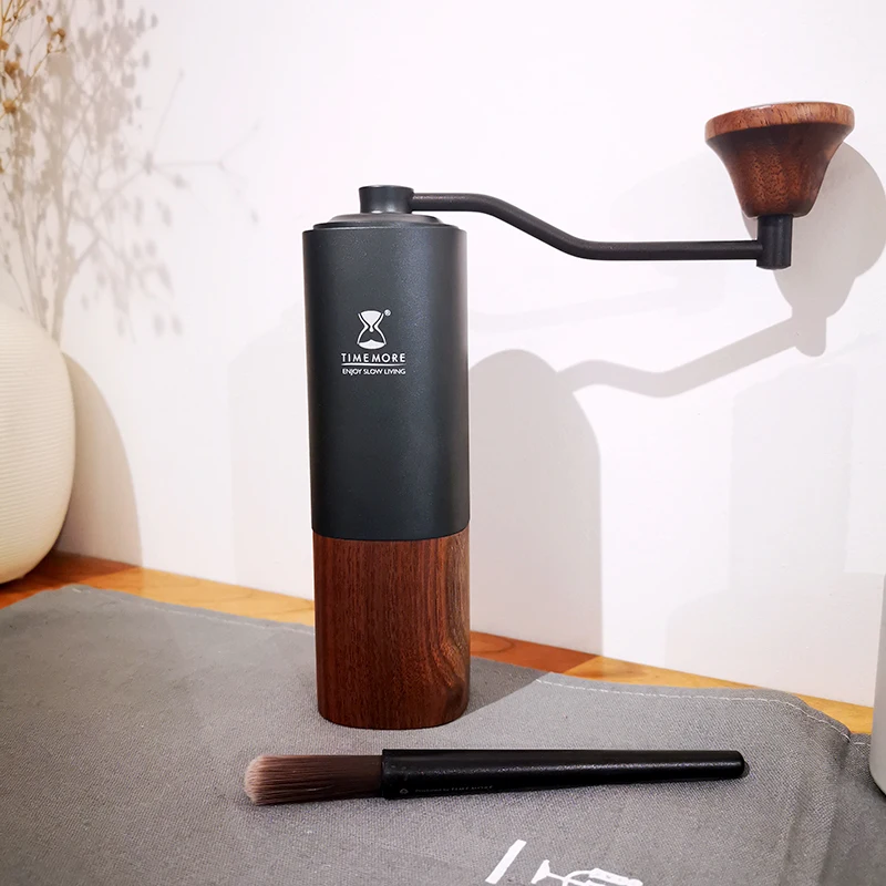 TIMEMORE-molinillo de Caf&eacute; manual G1 / G1 PLUS, rebaba de recubrimiento de titanio, minimalismo, para espresso-1