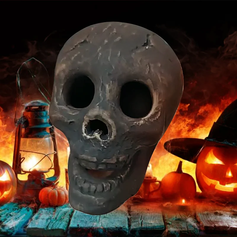 

1 шт. горелка в виде черепа, дом с привидениями, ужас, украшение для вечевечерние НКИ на Хэллоуин, имитация керамического реквизита, украшени...