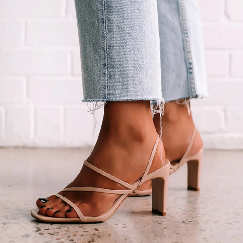 

Women Sandals 2021 Ladies High Heels Shoes Woman Pumps Open Toes Fashion Party Female Lady Heels Shoes Sandals For Women
