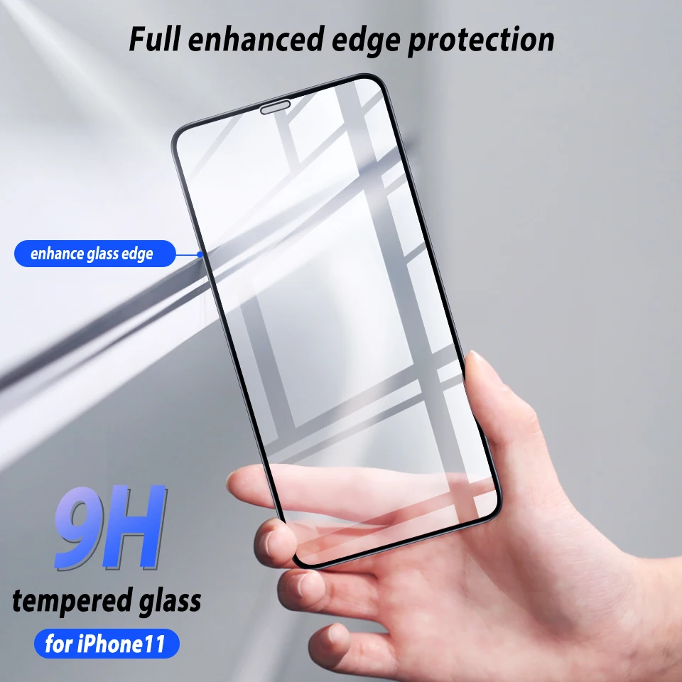 Закаленное стекло для Apple iPhone 11 Pro Max защита экрана Защитная пленка телефона 6 1 &quot6
