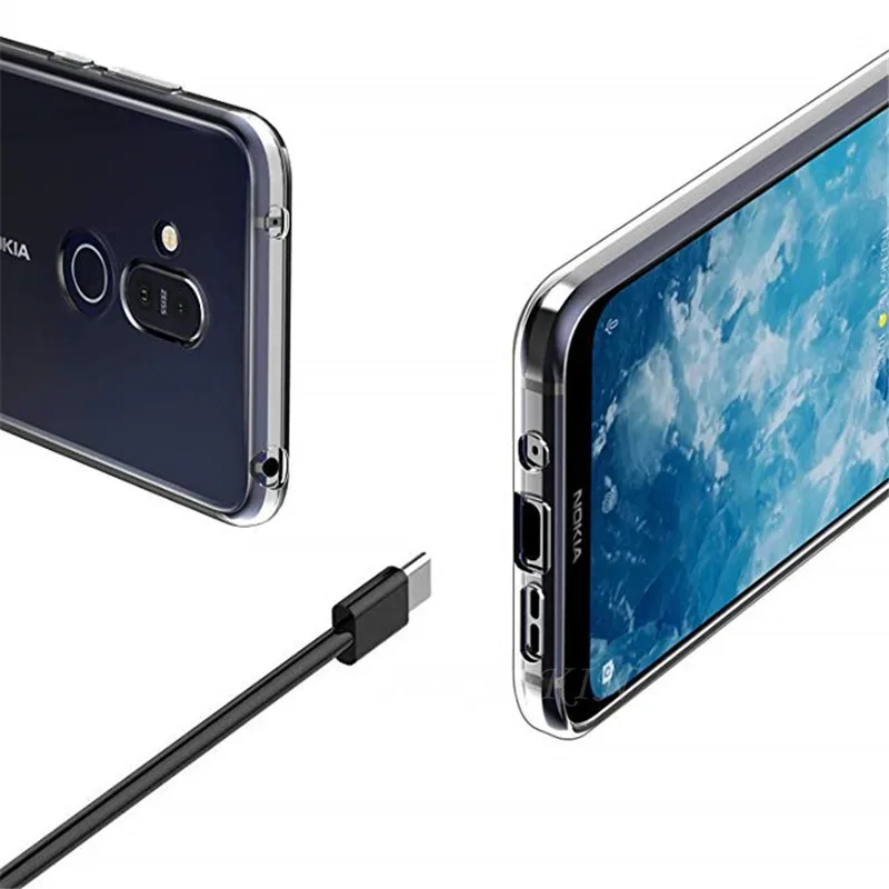 Мягкий прозрачный чехол из ТПУ для Nokia 5 3 6 2 9 8 1 X5 X6 X7 силиконовый 7 Plus