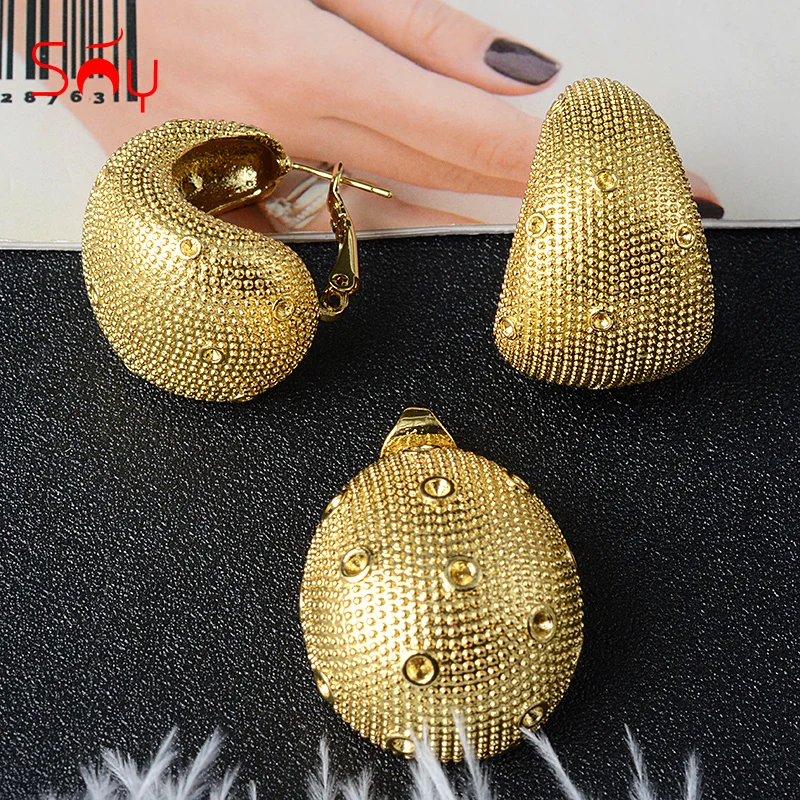 Ювелирные изделия Sunny Jewelry 2021 модные медные наборы для женщин новый дизайн серьги