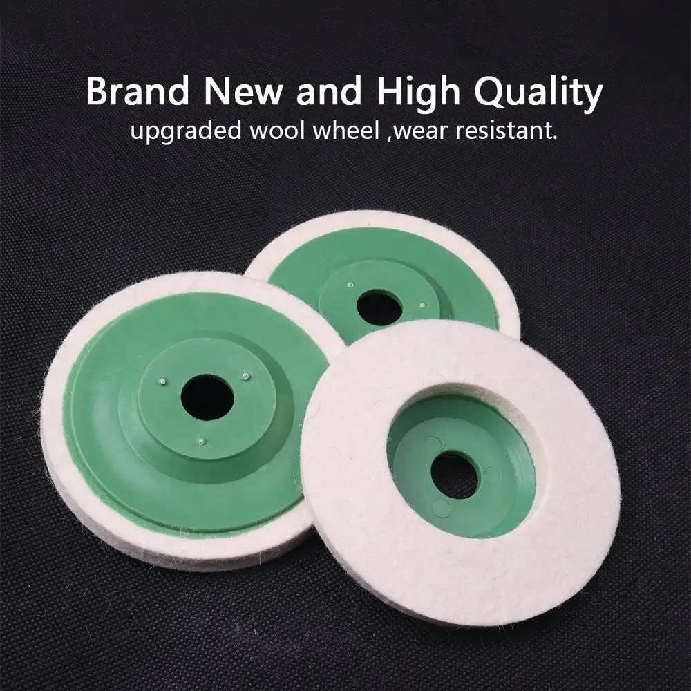 1Pcs 98mm Wool Polishing Wheel Buffing Pad Angle Grinder Disc For Metal Ceramic Glass Marble Stone Polisher Tool | Инструменты