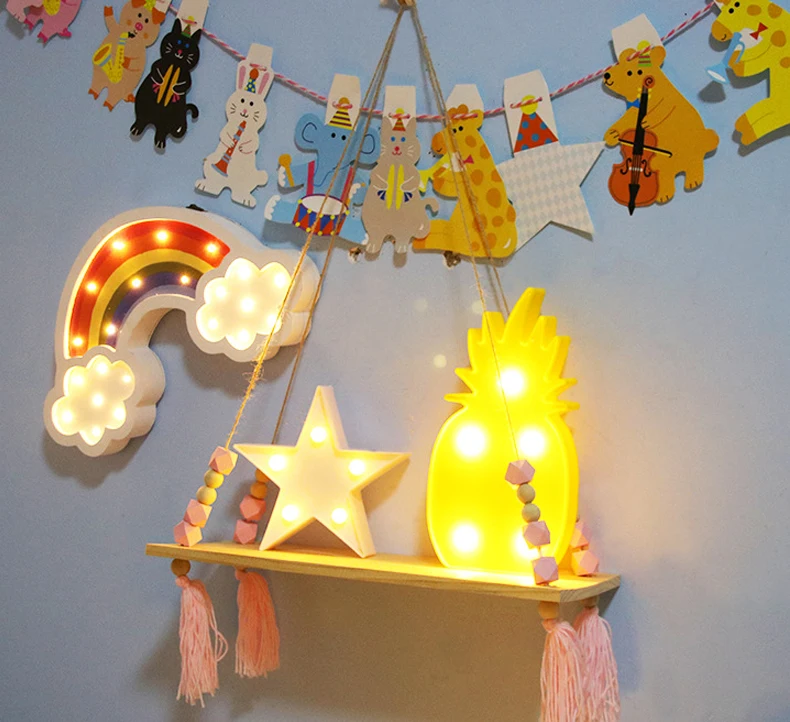 Декоративные полки для детской комнаты картины игрушек стеллаж цветочных