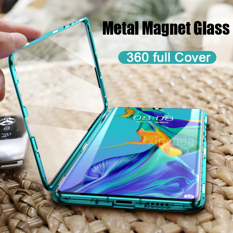360 Full Body Case For Huawei P Smart Z Y9 Prime 2019 Plus double side Tempered Glass Flip Cover Magnet Magnetic | Мобильные