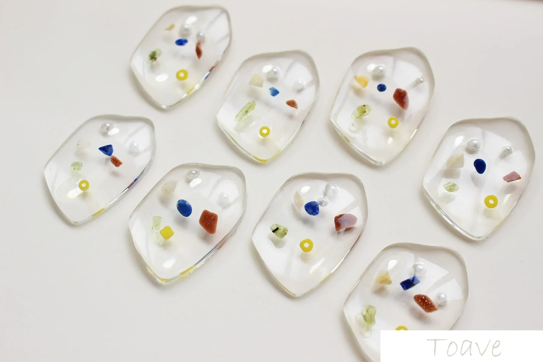 Необычная специальная форма прозрачный цвет пластырь из смолы сделай сам