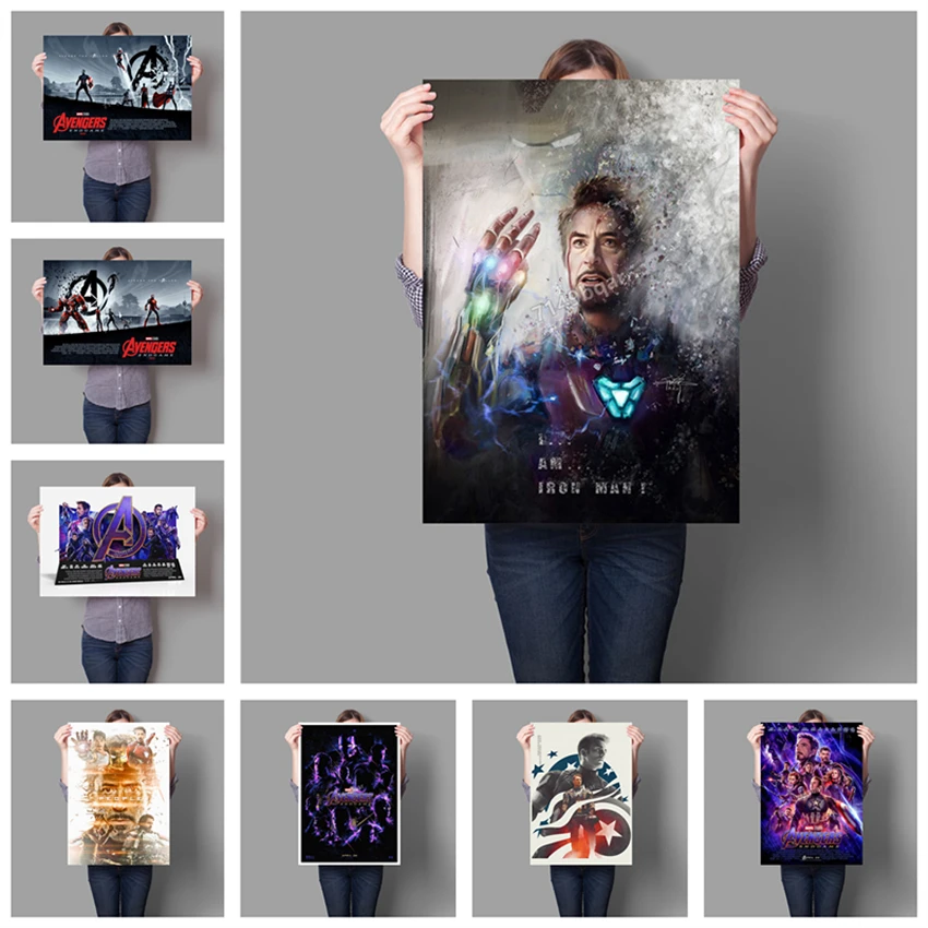 Marvel Мстители фильм супергерой я Железный человек домашний декор живопись живые