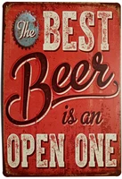 best beer vintage funny home decor tin sign retro metal bar pub poster plaques 8 x 12 inches