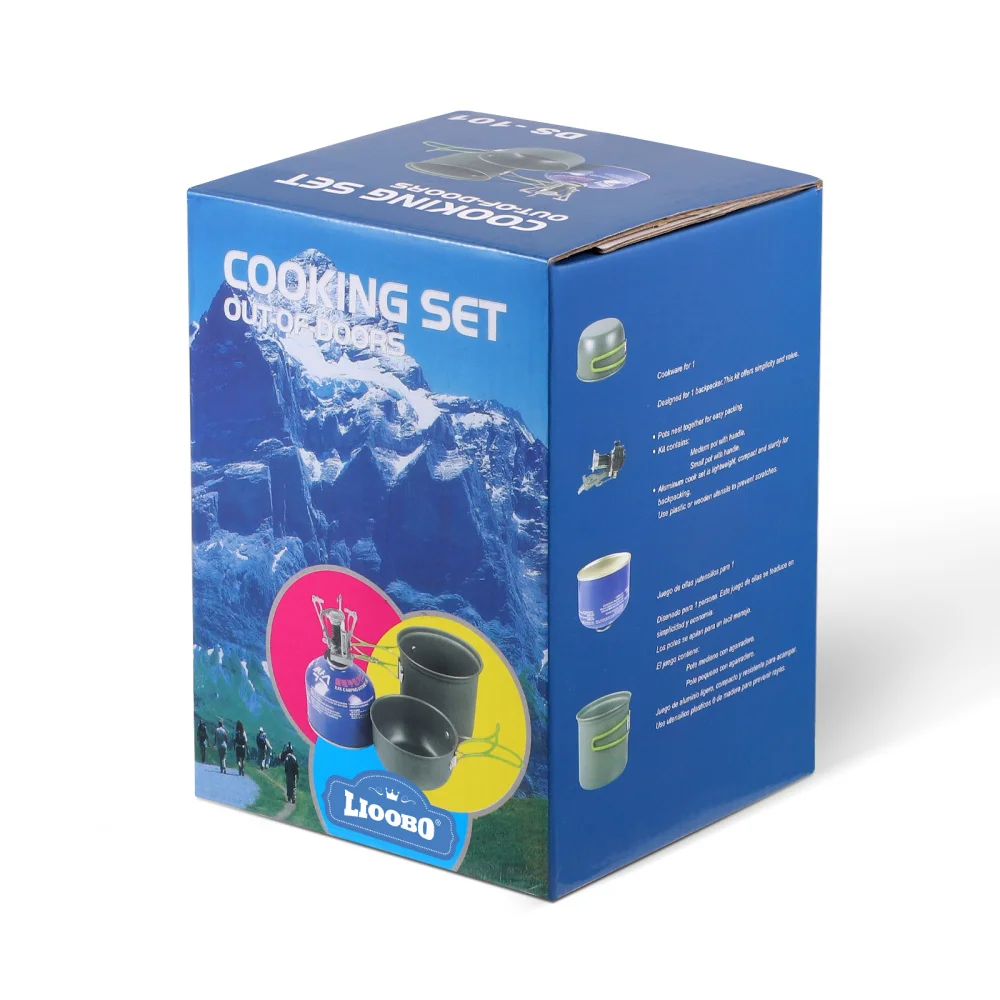 

LIOOBO 1 Set of Durable and Protable Camping Set Pot Portable Picnic Cooker Set