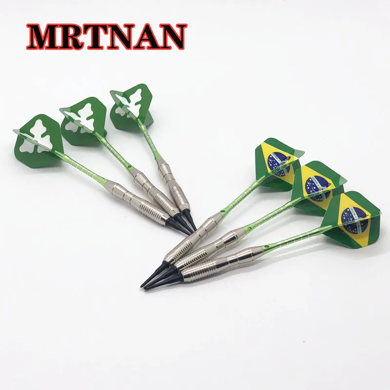 

High quality 3PCS green professional darts 18g indoor soft dart game set suitable for family party entertainment outdoor games