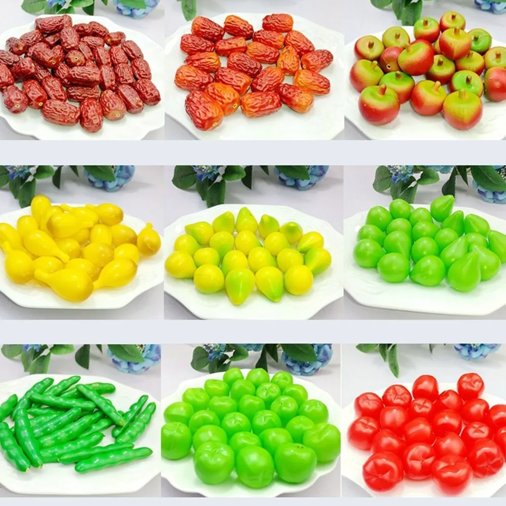 10 шт. моделирование мини фрукты искусственное яблоко моделька лимона для дома