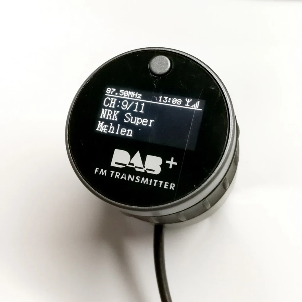 Автомобильный приемник DAB + прикуриватель 1 дюйма OLED-дисплей автомобильный