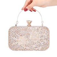 luxury brand imitation diamond dinner clutch women fashion buckle chain woman crossbody bag designer party shoulder bag womens
