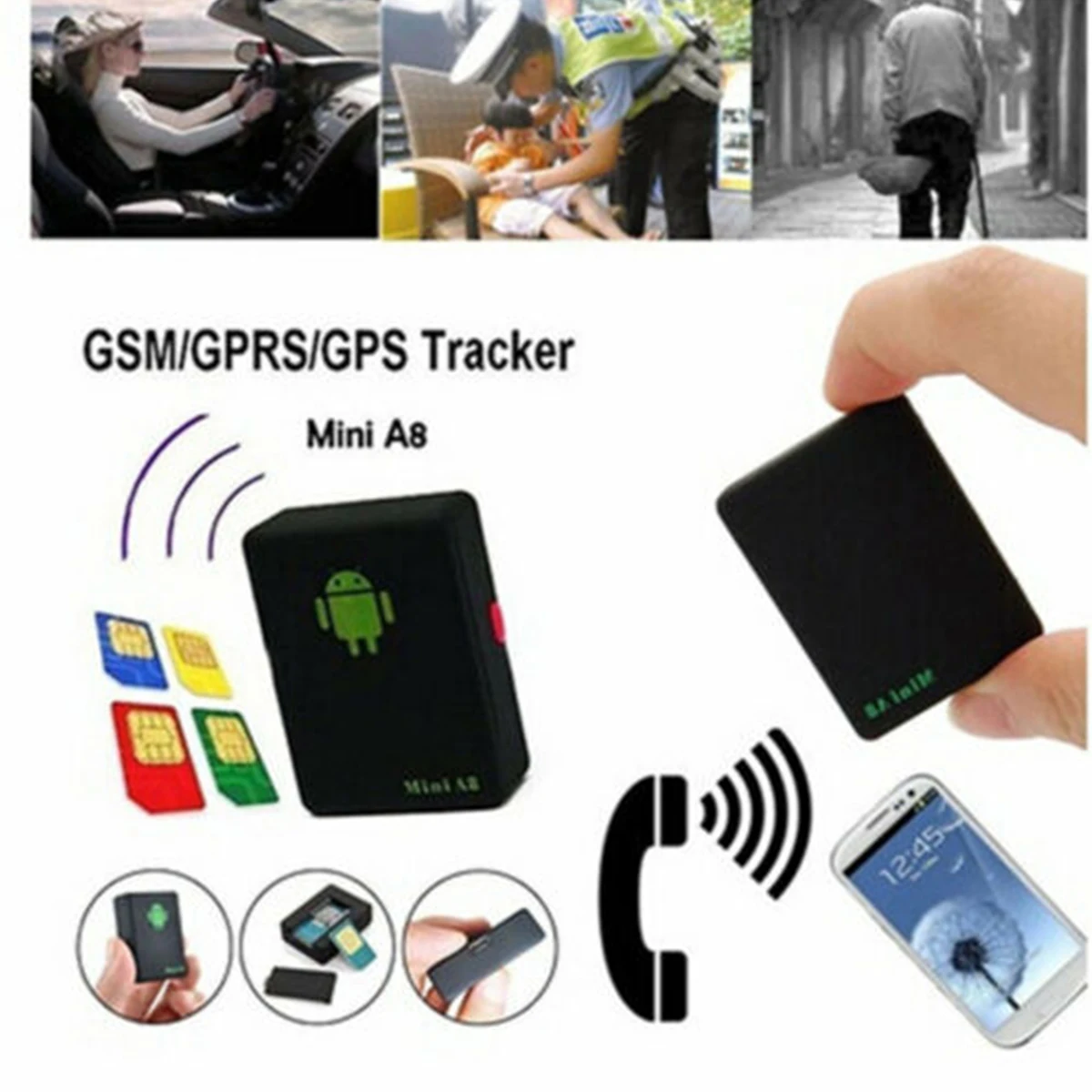 Мини-локатор для прослушивания GSM 15 дней в режиме ожидания | Безопасность и защита