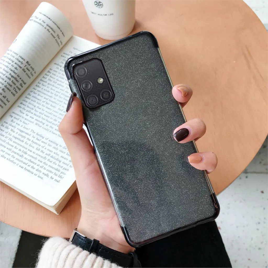 Искристое покрытие чехол для samsung Galaxy A50 A10 A20 A30 A70 A30S A50S A60 A10E A20E M10 M20 M30 A6 A7 A8 крышка