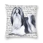 Квадратная наволочка для собаки Shih Tzu, 40x40 см