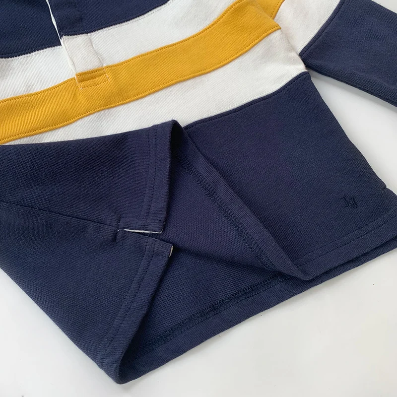 Поло в полоску с длинными рукавами для мальчиков| |