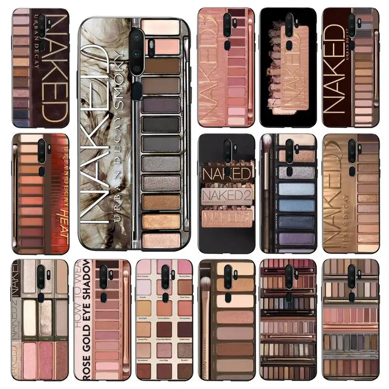 

FHNBLJ Make up Eye Shadow Box Phone Case for vivo Y91C Y11 17 19 53 81 31 91 for Oppo a9 2020