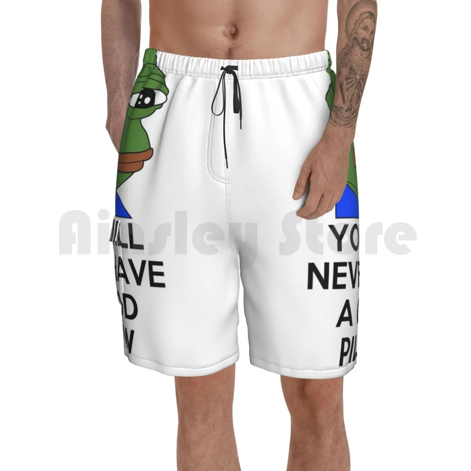 

Feels Bad Man Beach Shorts Men Beach Pants Swimwear Master Meme Memes Dank Dat Boi Feels Bad Man Feelsbadman Funny