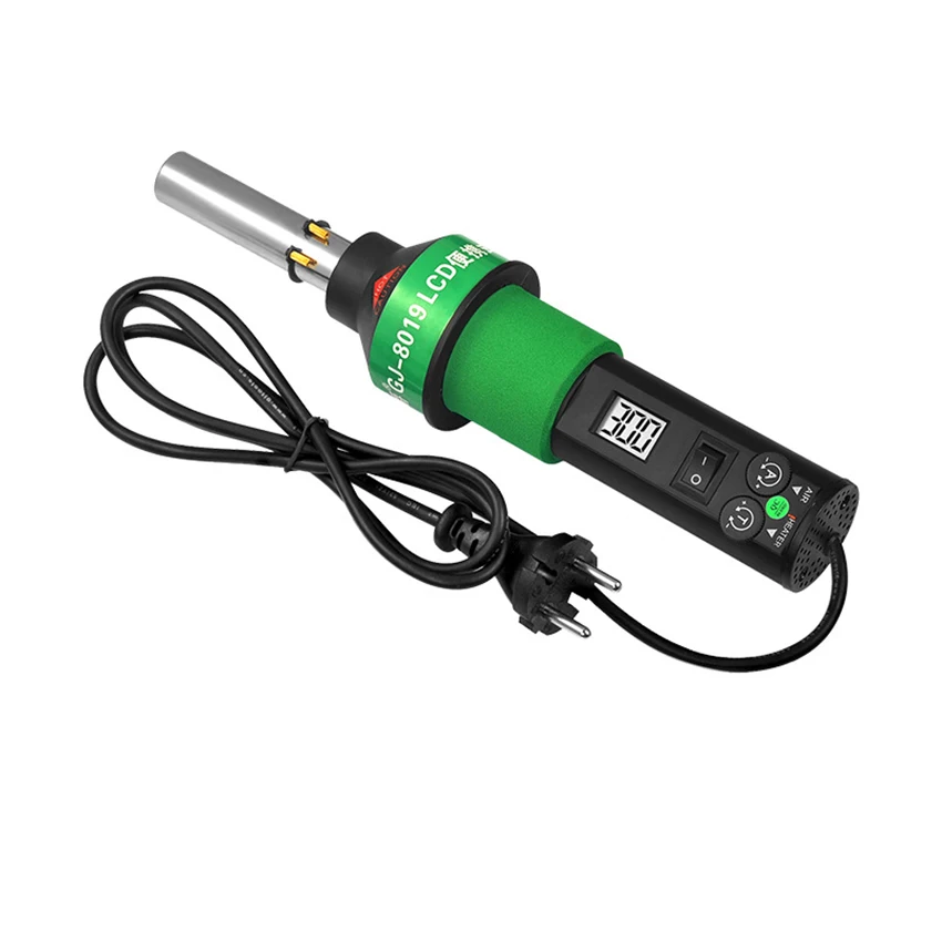 

450W Digital Display Heating Gun Plastic Welding Gun with 4 Nozzles, PVC Roofing Welding Hot Air Gun, Brushless Fan, 110V / 220V