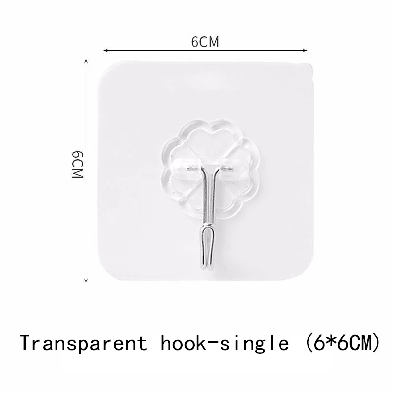

20Pcs Adhesive Wall Hooks Hanger Strong Transparent Hooks Hooks Suction Heavy Load Rack Cup Sucker for Kitchen Bathroom Dropship