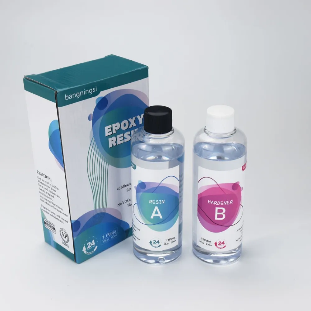 

500g 1:1 AB Epoxy Resin Kit High Crystal Clear Resin Glue For DIY Resin Casting Mold Resin Crafts UV Epoxy Resin Glue