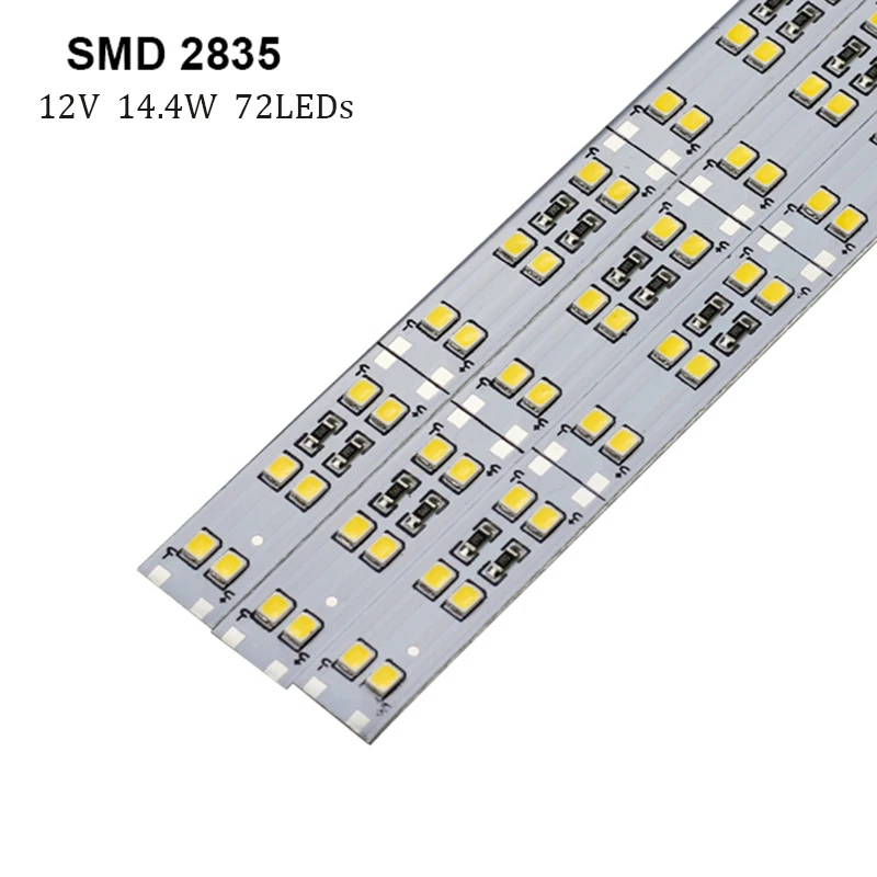 2835 SMD 10 шт./лот 50 см светодиодный бар светильник SMD 8520 7020 5730 5050 2835 DC12V светодиодный жесткой полосы белый теплый холодный RGB под шкаф Кухня - Испускаемый цвет: 2835 SMD