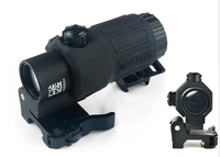 outdoor hunting scope g33 3x magnifier holographic sight scope for 20mm weaver rail mounts with switch to side quick detachable