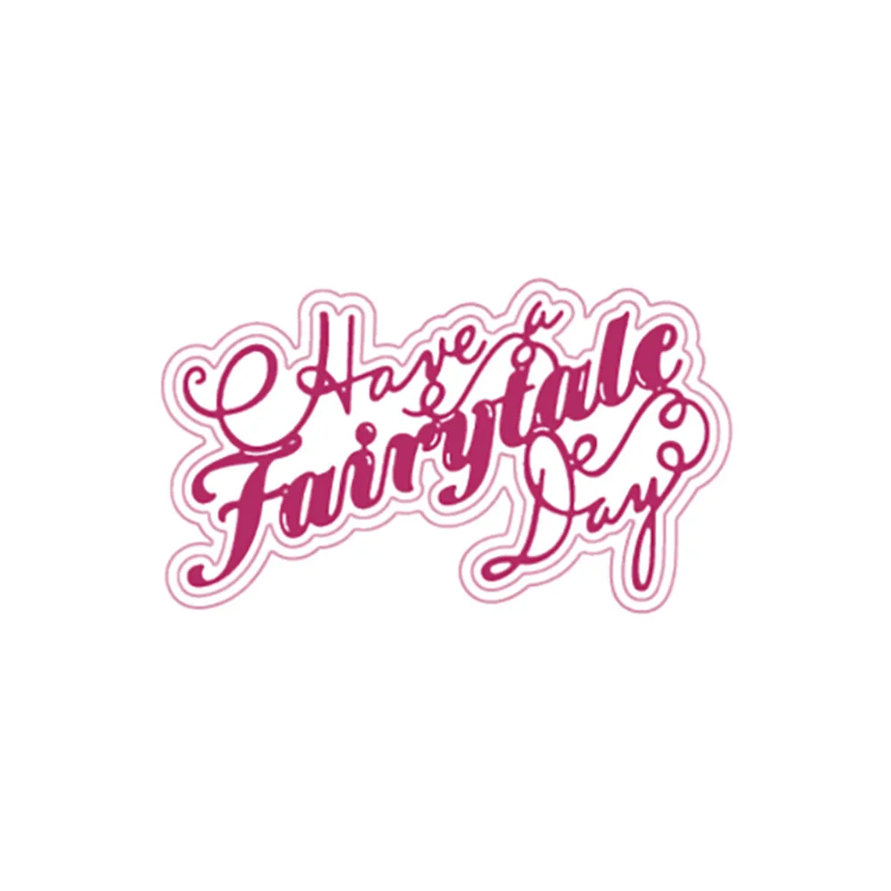 

Сказочный день чувство штамп набор металлические штампы для резки фотография шаблон для тиснения DIY Поздравительная открытка 2021