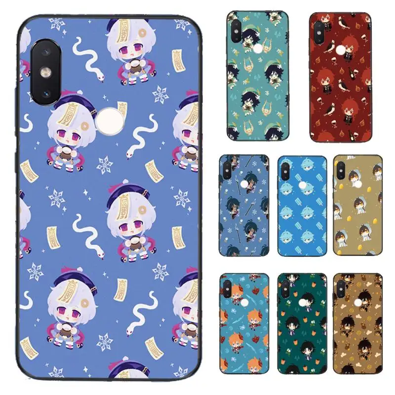 

MaiYaCa Cartoon Cute Genshin Impact Phone Cases for Xiaomi Mi 5 6 8 9 10 8se 8Lite 9se 10se 10Lite A1 A2 Mix2 2S Max 2 3 F1