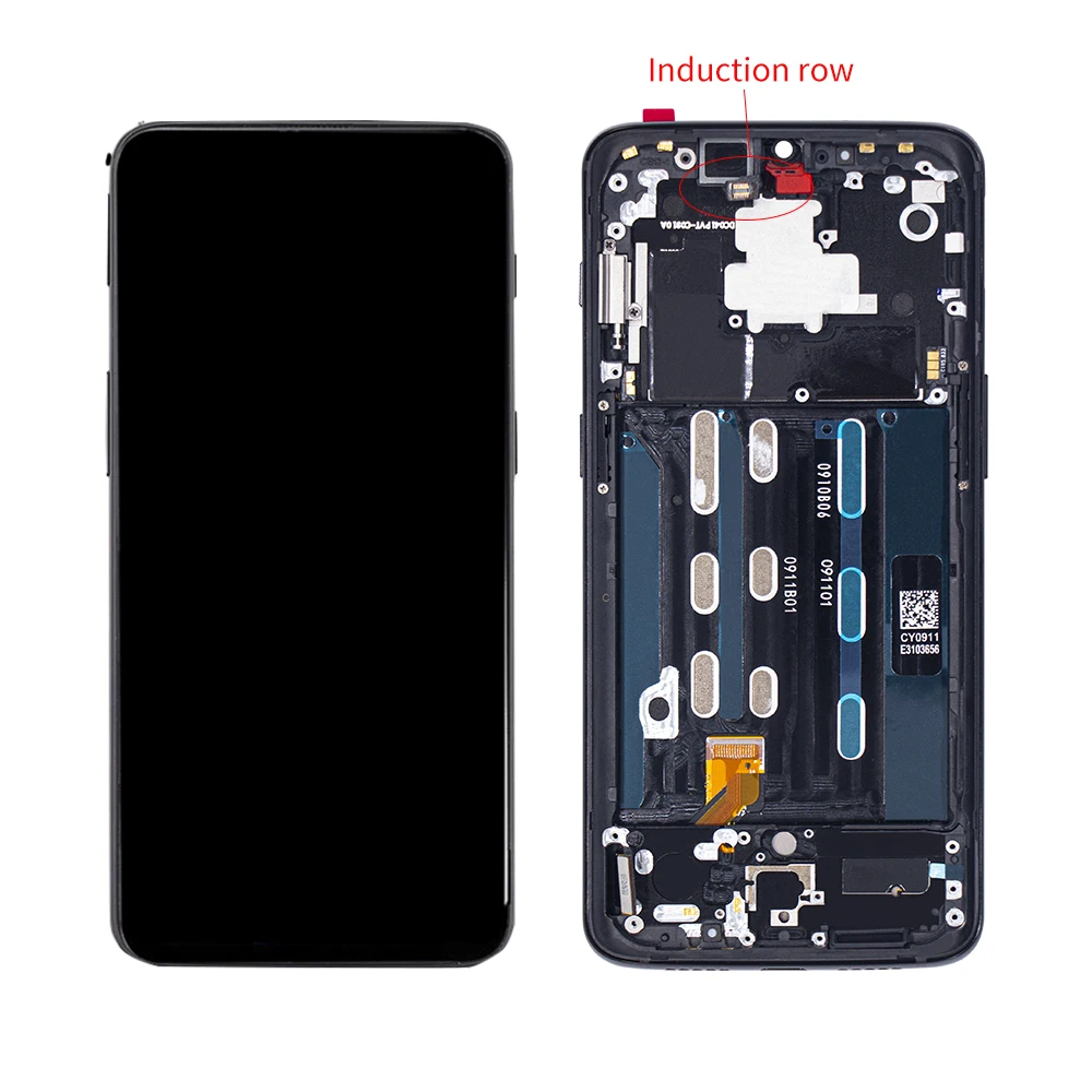

100%ORIGINAL For OnePlus 6T LCD Touch Screen Digitizer Assembly For Oneplus 6T Display with Frame Replacement A6013 1+6T A6010