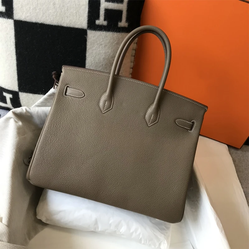 

2021 New First Layer Cowhide Designer Bags Luxury Brand Platinum Women's Fashion Large-capacity Leather Tote Bag Top Handle Bags
