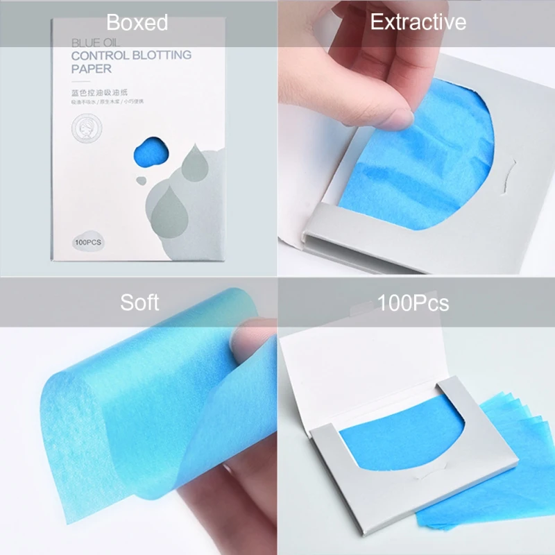100 листов/упаковка абсорбирующая бумага для жирной кожи лица | Красота и здоровье