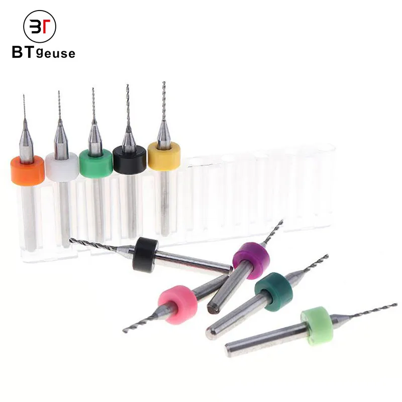 

Твердосплавные фрезерные фрезы для печатных плат с микро ЧПУ, сверло для пластика, стекловолокна и деревообработки, 10 шт.