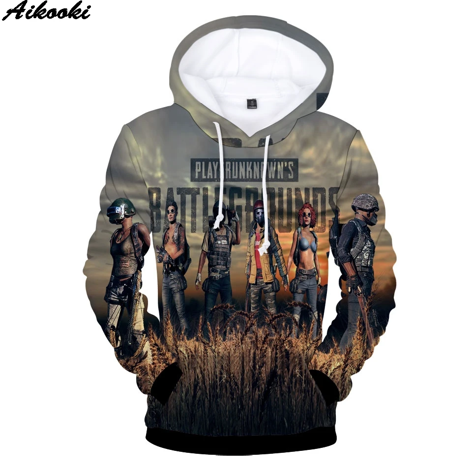 

Новые толстовки PUBG 3D для мужчин и женщин, модные повседневные популярные игровые толстовки и свитшоты с 3D принтом в виде зрительного зрител...