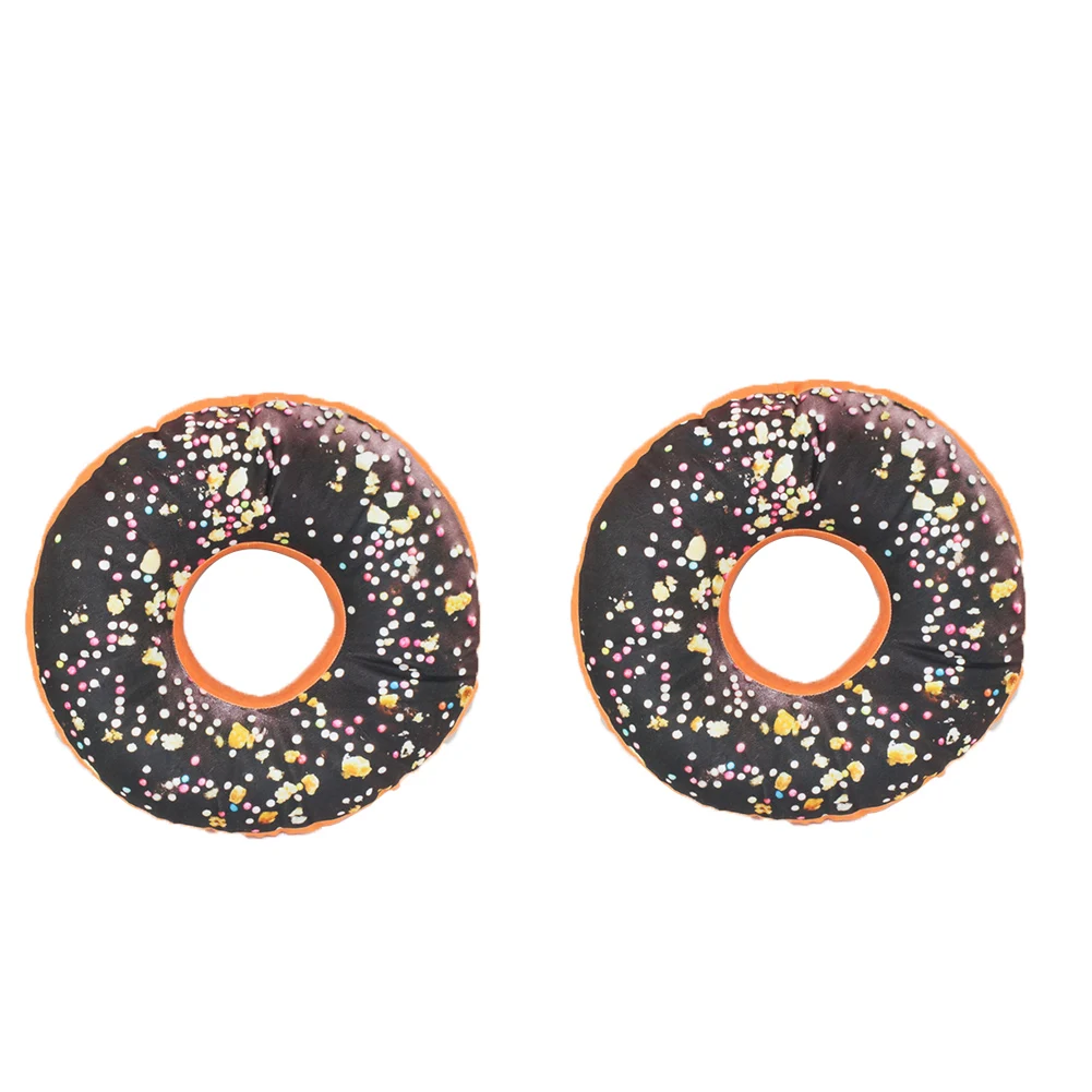

Pillowcase Printed Cake Pillowcase Flax Cotton Simulation Donut Decoration Gifts Pillowslip