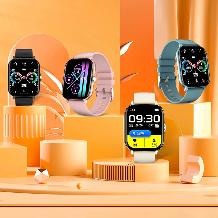 

Nordic 52832 Smartwatch Fitness tracker Heart Rate Tracker ECG Heart Rate Smart Watch Bluetooth Call for IOS IP68 Waterproof