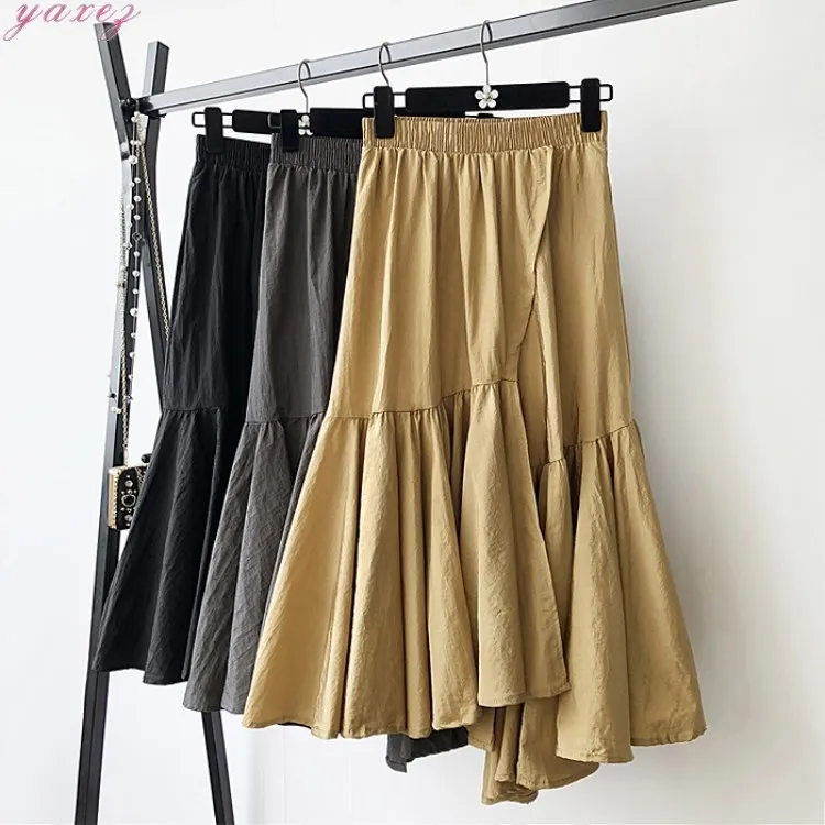 

Irregular A-character Slim High Waist One-step Long Women Skirt Skirts Womens For Ladies High Waisted Skirts Clothes Plus Size