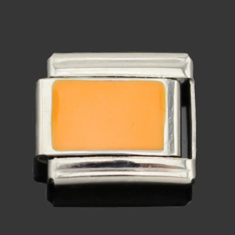 

Hapiship Original Daisy Orange White Love Faith Hope Dream Letter Charm Fit 9mm Bracelet Stainless Steel Jewelry Making DJ002