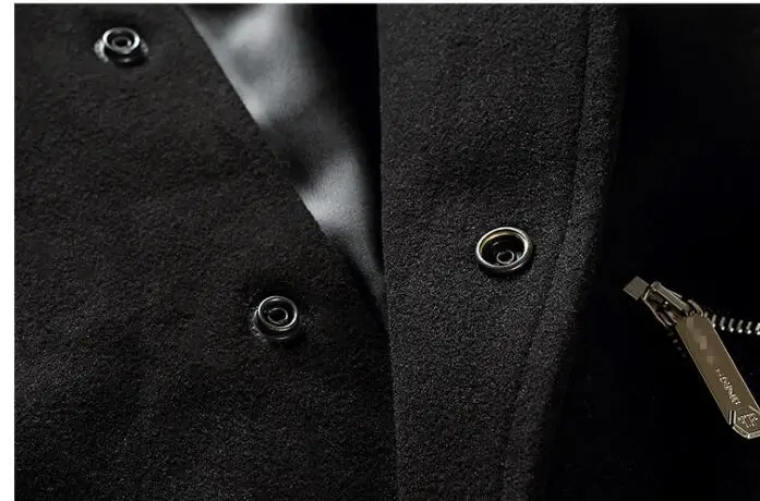 2020 autumn and winter men's slim V-neck jacket Men's wool stitching leather Korean fashion baseball uniform | Мужская одежда