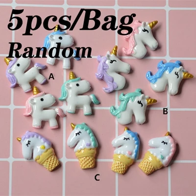 5pcs Unicorn9 100 мл Радужный слизик пушистый Пластилин для моделирования детей полимерные развивающие игрушки безопасный хлопок слизик антистресс Пластилин подарки - Цвет: 5pcs Unicorn9