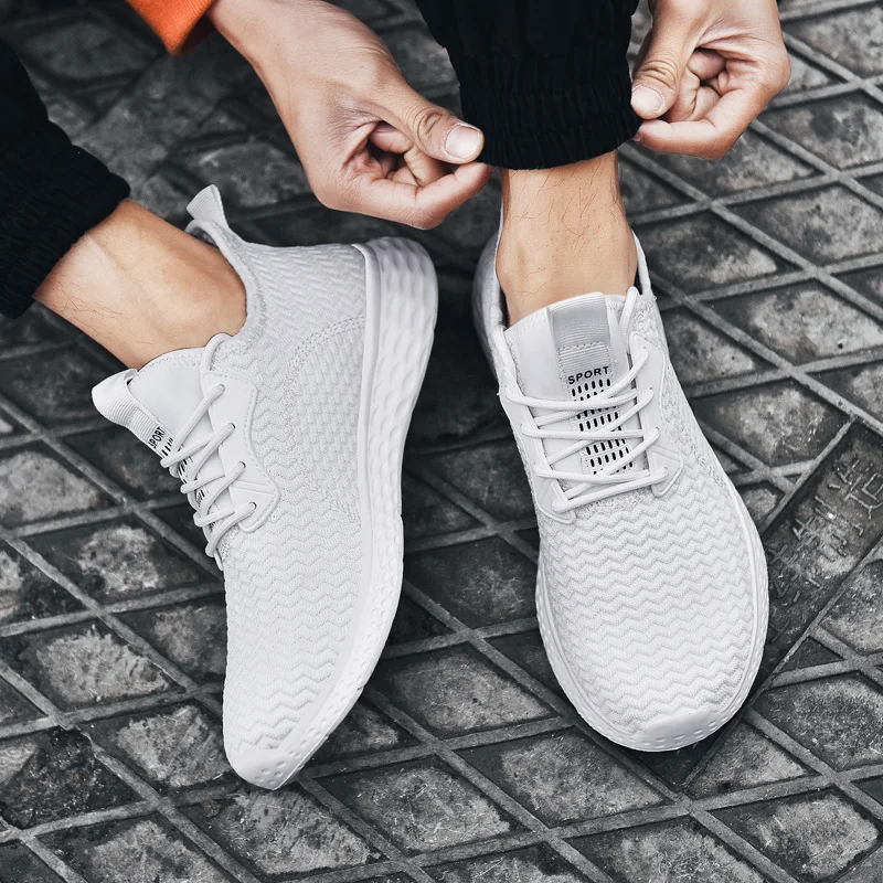 

Spring and summer new flying woven casual running shoes increase men's shoes large size shoes 39-48 running shoes sneakers